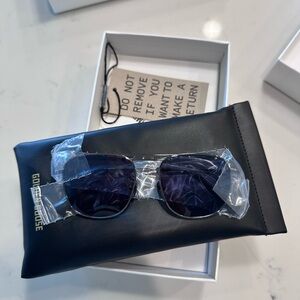 Golden Goose Roger Aviator Sunglasses Black NWT